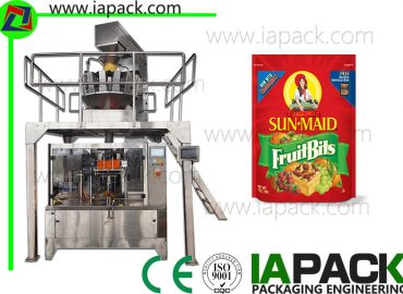 Ang potato chips packing machine nagbarog sa pouch nga zipper filler sealer