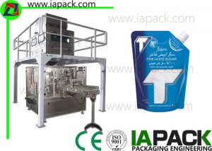 Sugar Premade Pouch Packing Machine Doypack Rotary Bag Gihatag 2KW