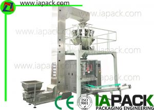 Vertical Packaging Machine uban ang 10 ulo nga dimpled multi-head weigher