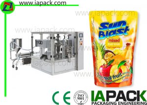 rotary fruit juice packaging machine liquid nga pagpuno sa energy saving