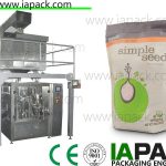 rotary seed granule packing machine vibrating feeder nga may zipper pouch