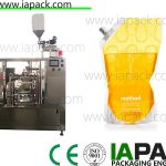 stand-up bag edible oil pouch packing machine auto 6 working station hangtud sa 50 bags / min